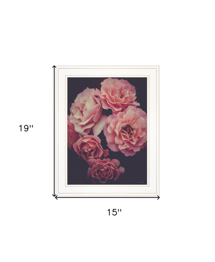 Dreamy Rose 1 White Framed Print Wall Art