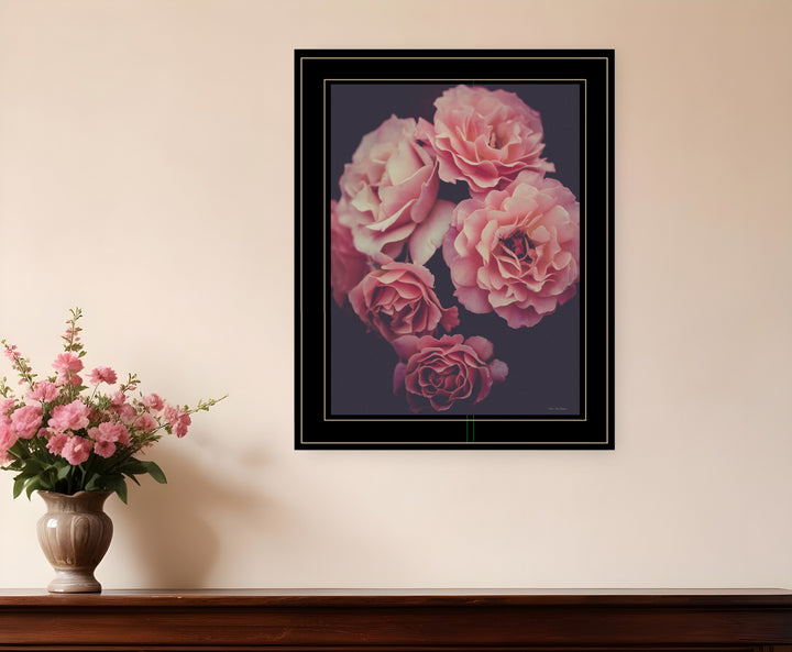 Dreamy Rose 2 Black Framed Print Wall Art