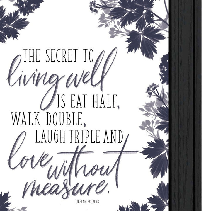 Set Of Two The Secret Beauty Black Framed Print Wall Art