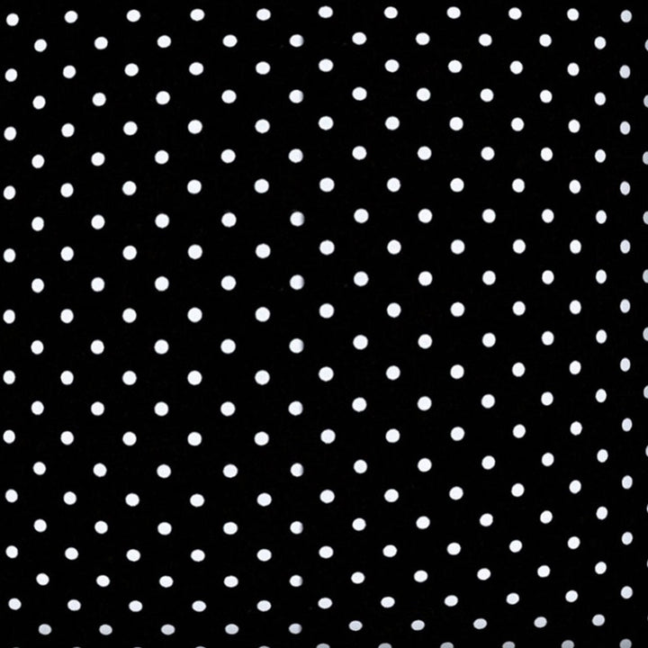 17" X 17" Black And White Zippered Polka Dots Throw Indoor Outdoor Pillow