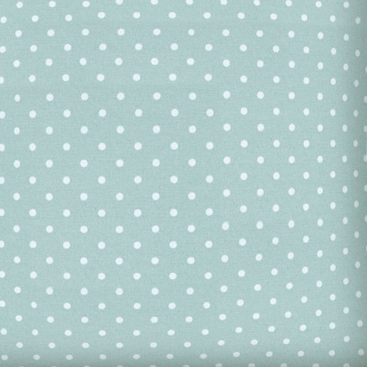 17" X 17" Seafoam And White Zippered Polka Dots Throw Indoor Outdoor Pillow