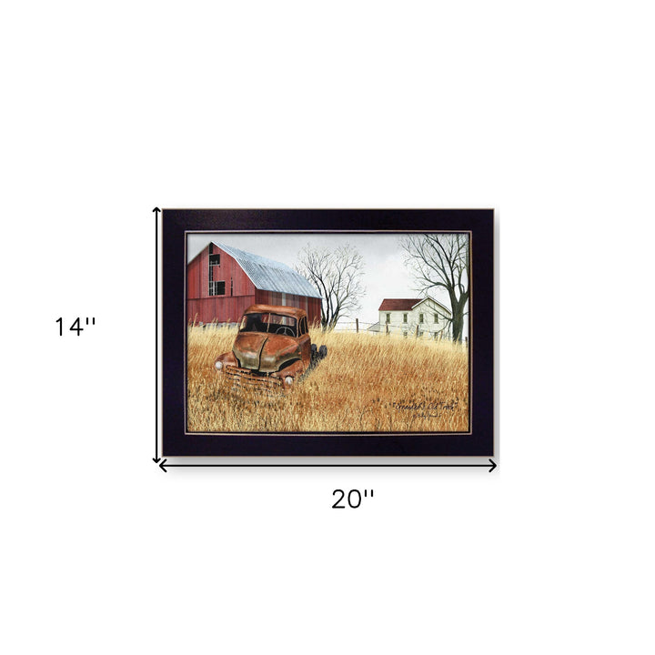 Granddads Old Truck 5 Black Framed Print Wall Art