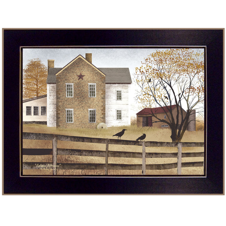 Autumn Afternoon Black Framed Print Wall Art