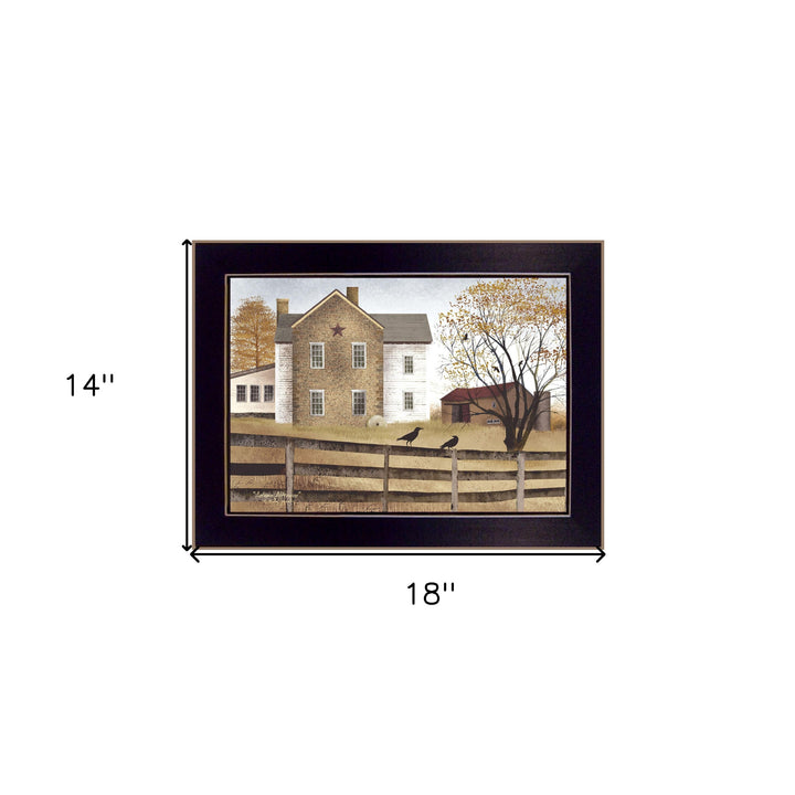 Autumn Afternoon Black Framed Print Wall Art