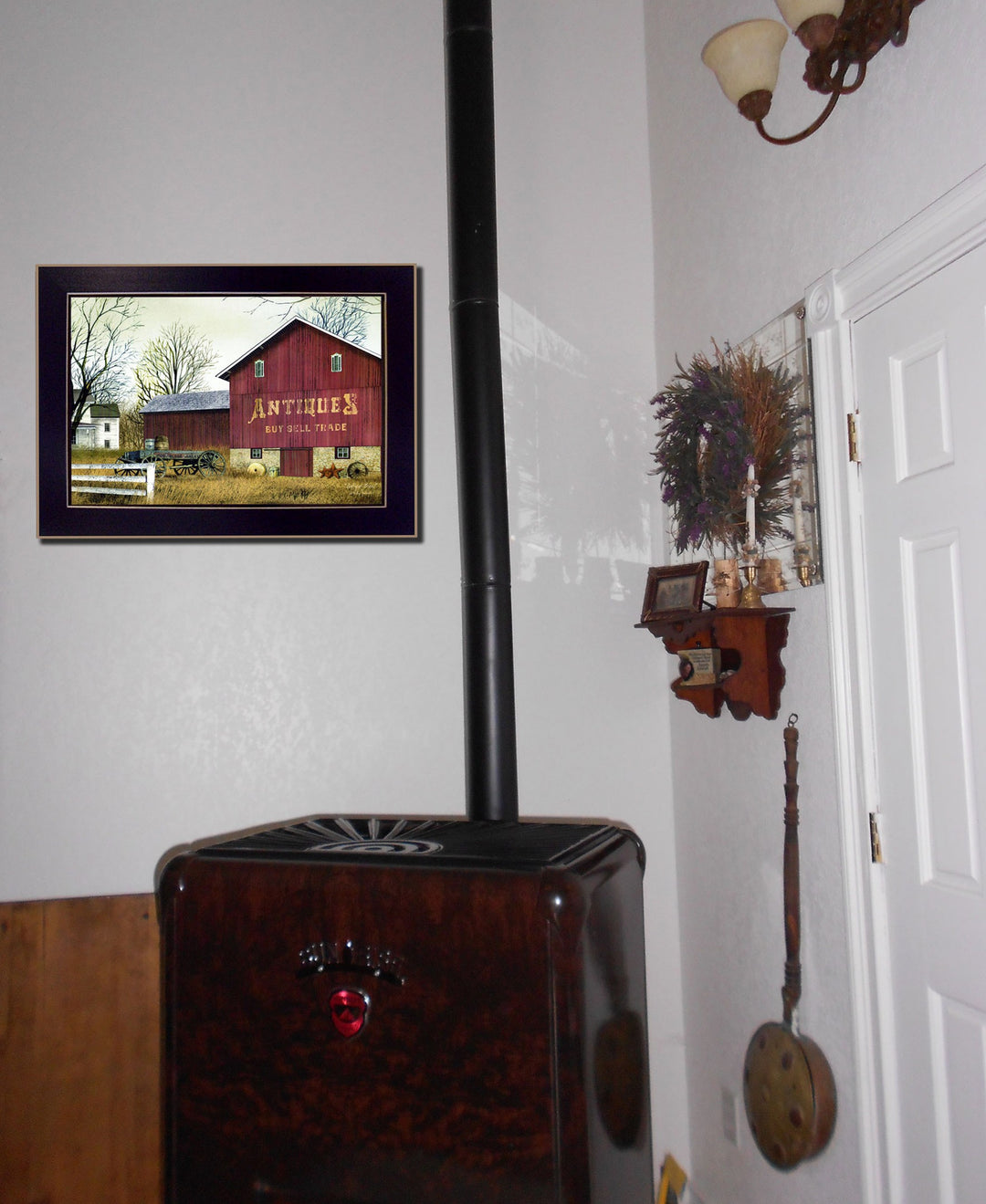 Antique Barn Black Framed Print Wall Art