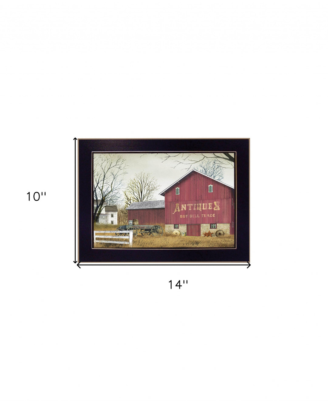 Antique Barn Black Framed Print Wall Art