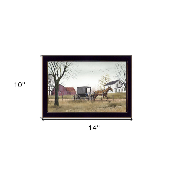 Goin to Market Black Framed Print Wall Art