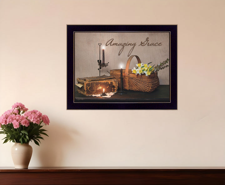 Amazing Grace 9 Black Framed Print Wall Art