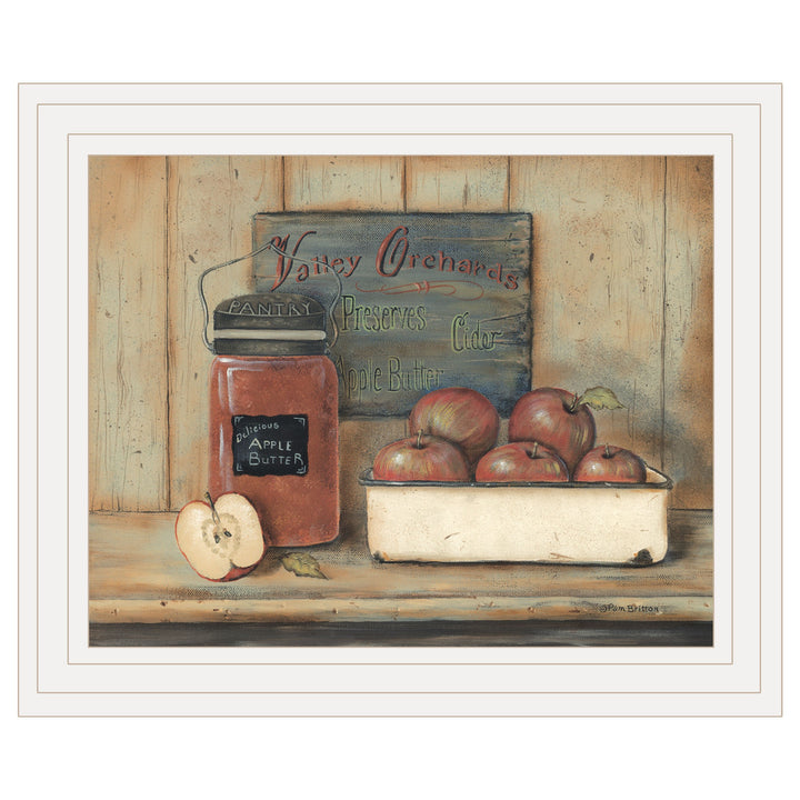 Apple Butter 3 White Framed Print Wall Art