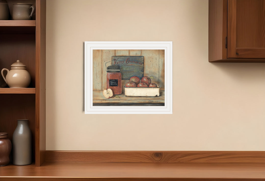 Apple Butter 3 White Framed Print Wall Art