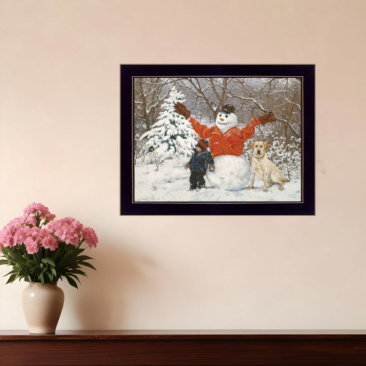 Buddies 2 Black Framed Print Wall Art