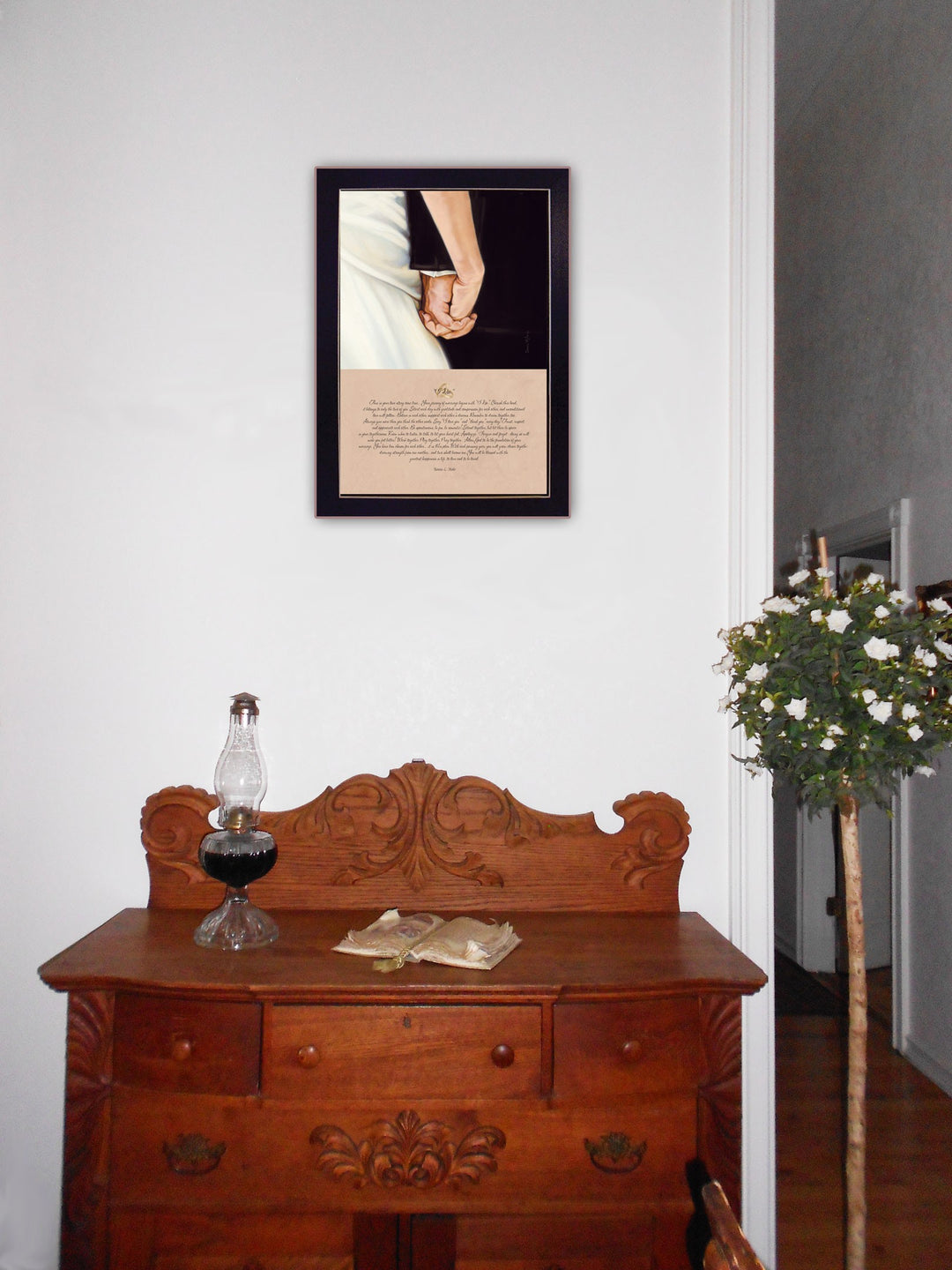 I Do Black Framed Print Wall Art