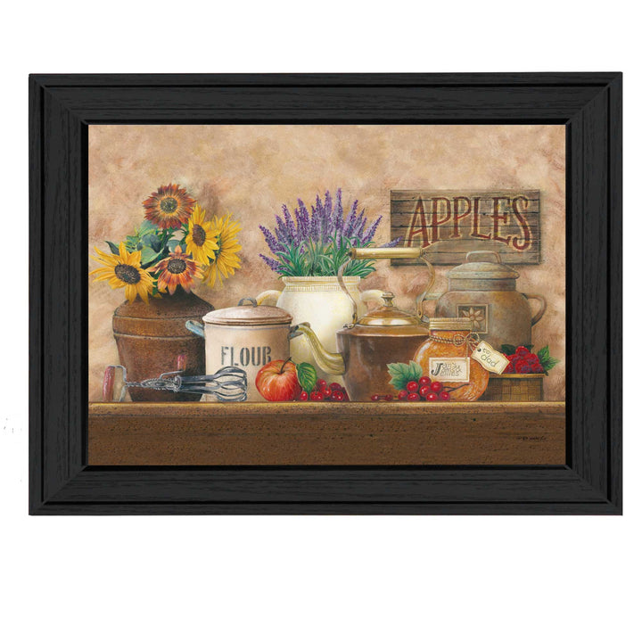 Antique Kitchen Black Framed Print Kitchen Wall Art