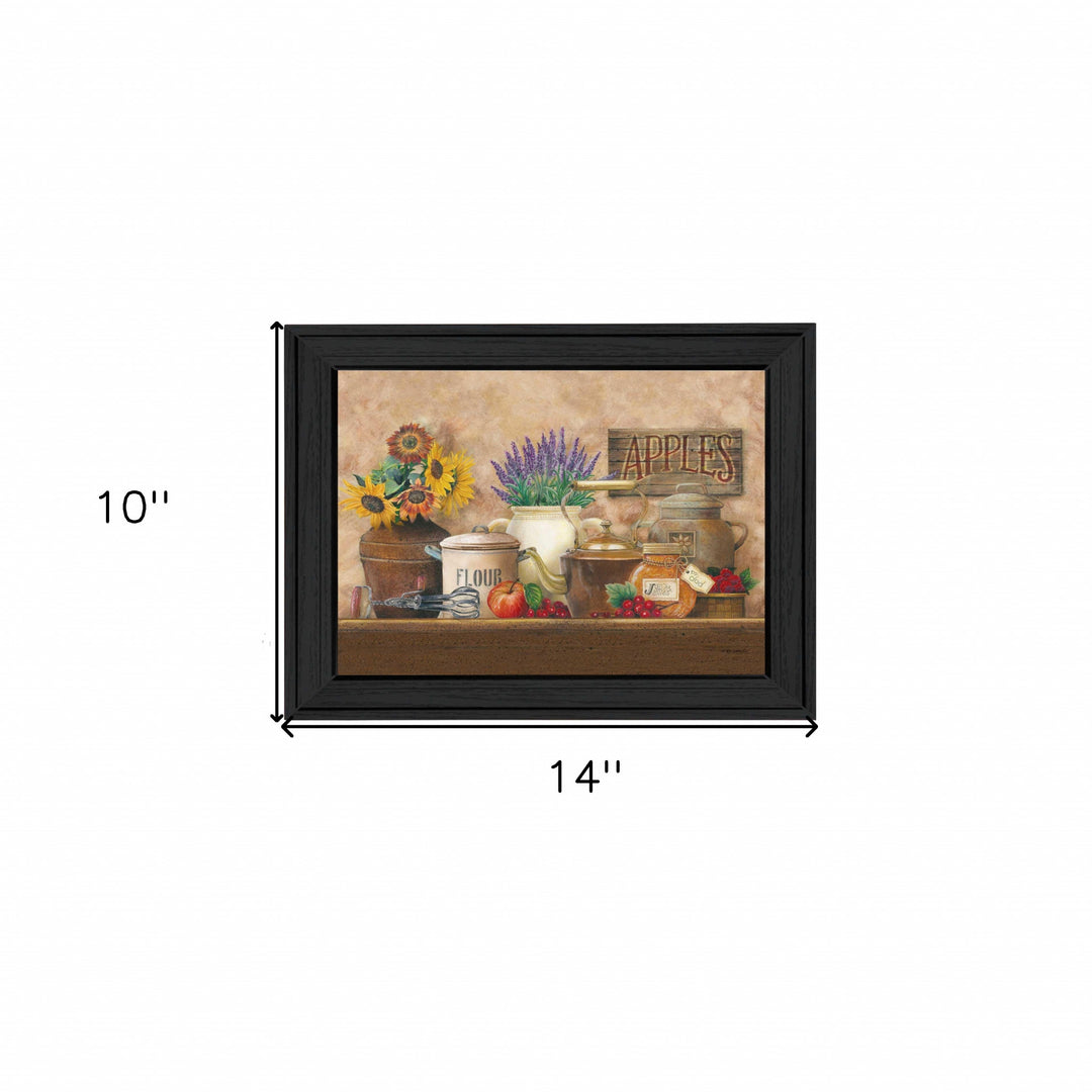 Antique Kitchen Black Framed Print Kitchen Wall Art