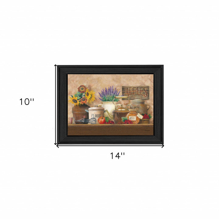 Antique Kitchen Black Framed Print Kitchen Wall Art