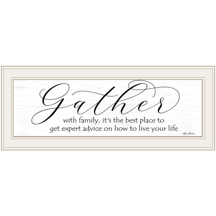 Expert Advice 1 White Framed Print Wall Art