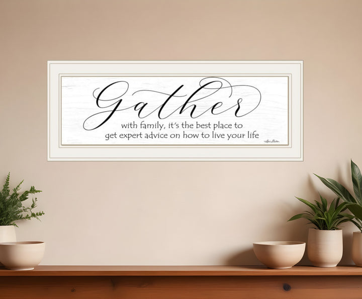 Expert Advice 1 White Framed Print Wall Art