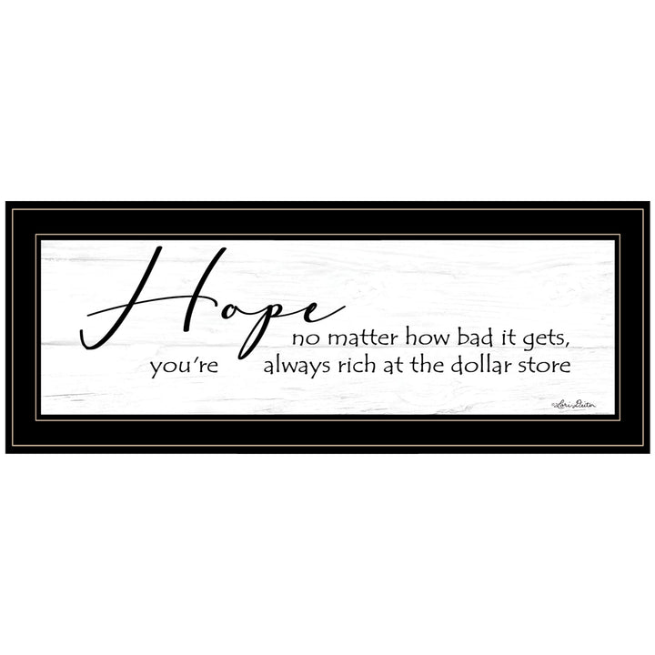 Hope Black Framed Print Wall Art