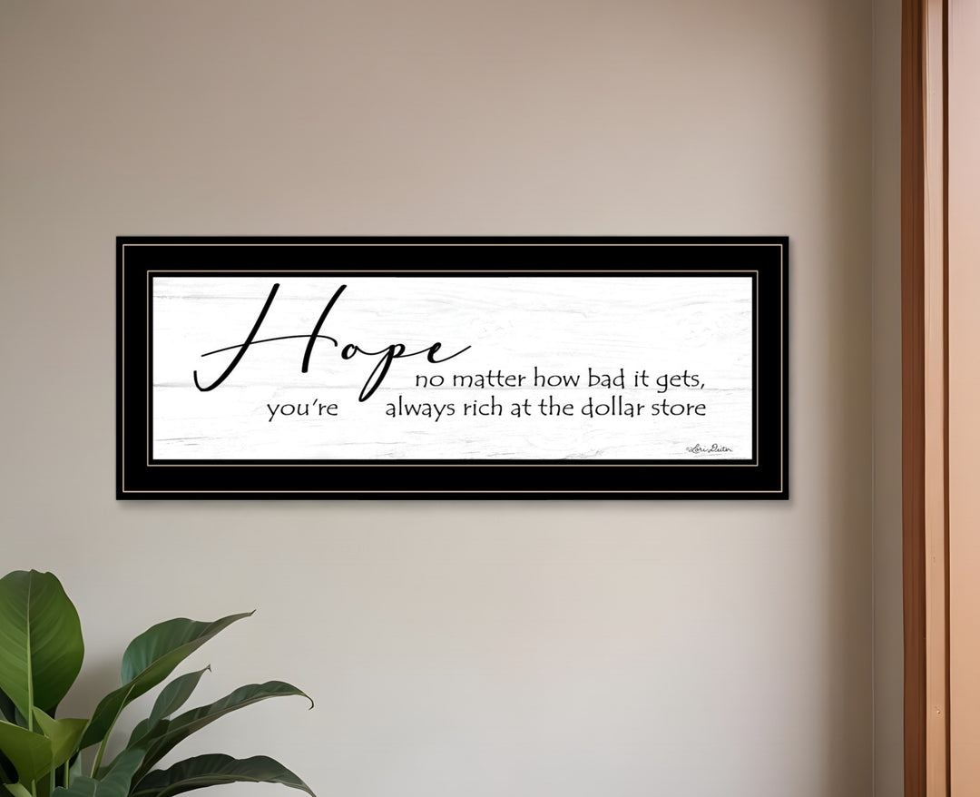 Hope Black Framed Print Wall Art