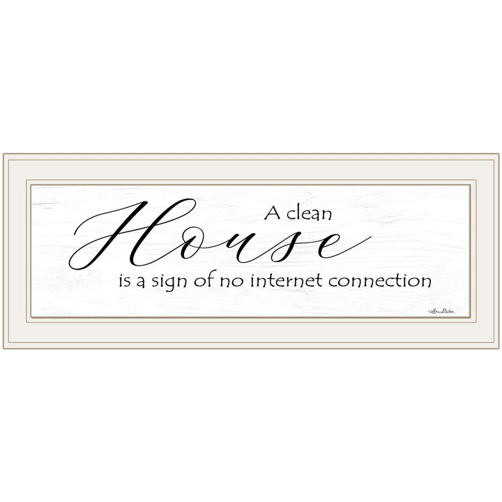 A Clean House 1 White Framed Print Wall Art