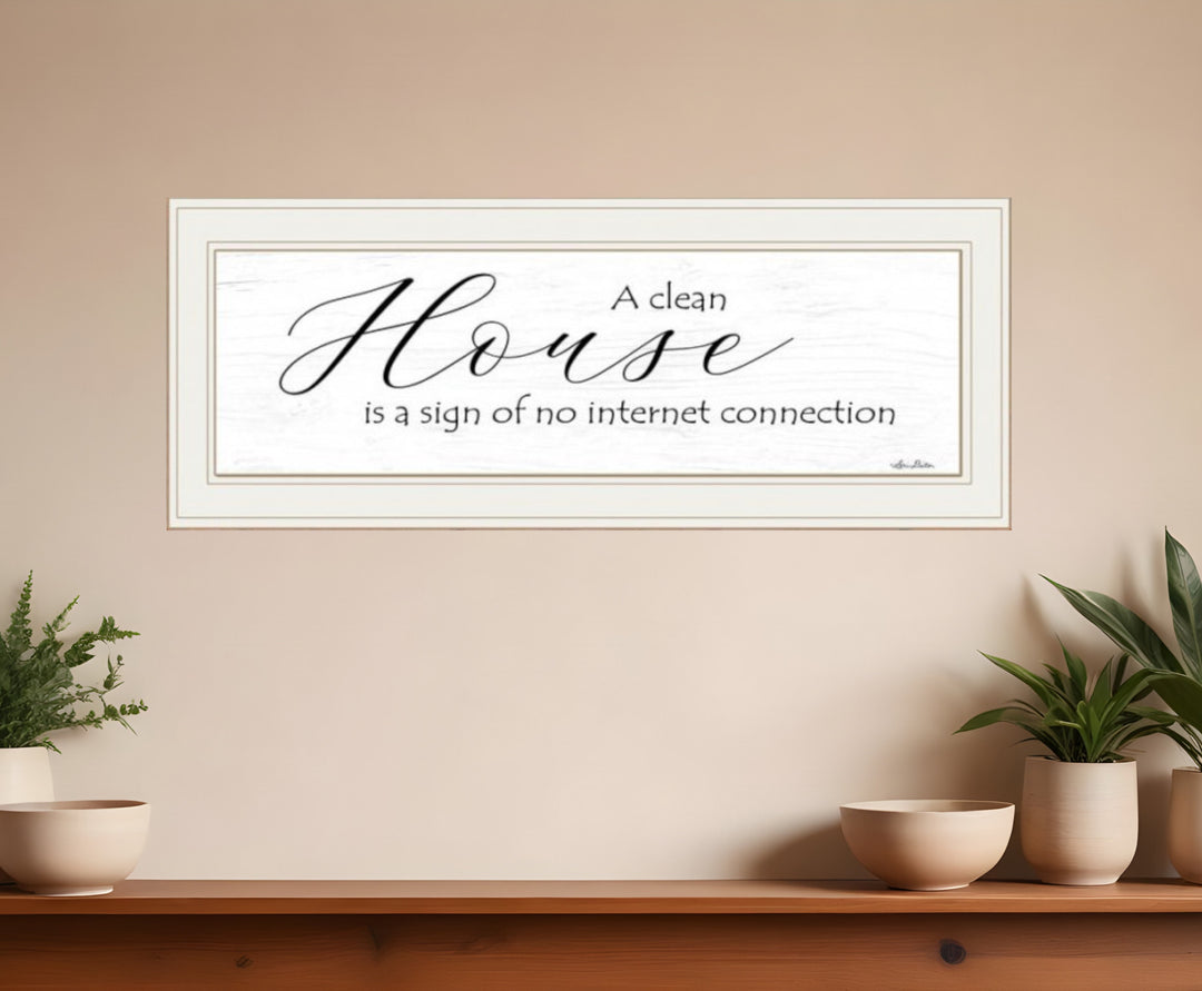 A Clean House 1 White Framed Print Wall Art