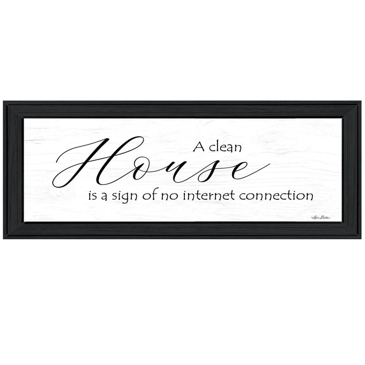 A Clean House 2 Black Framed Print Wall Art