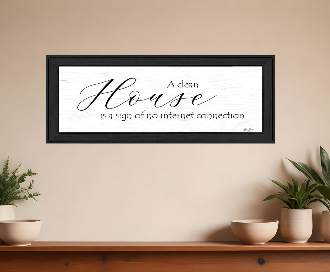 A Clean House 2 Black Framed Print Wall Art