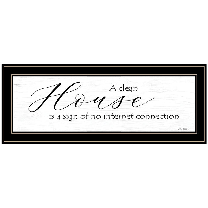 A Clean House Black Framed Print Wall Art