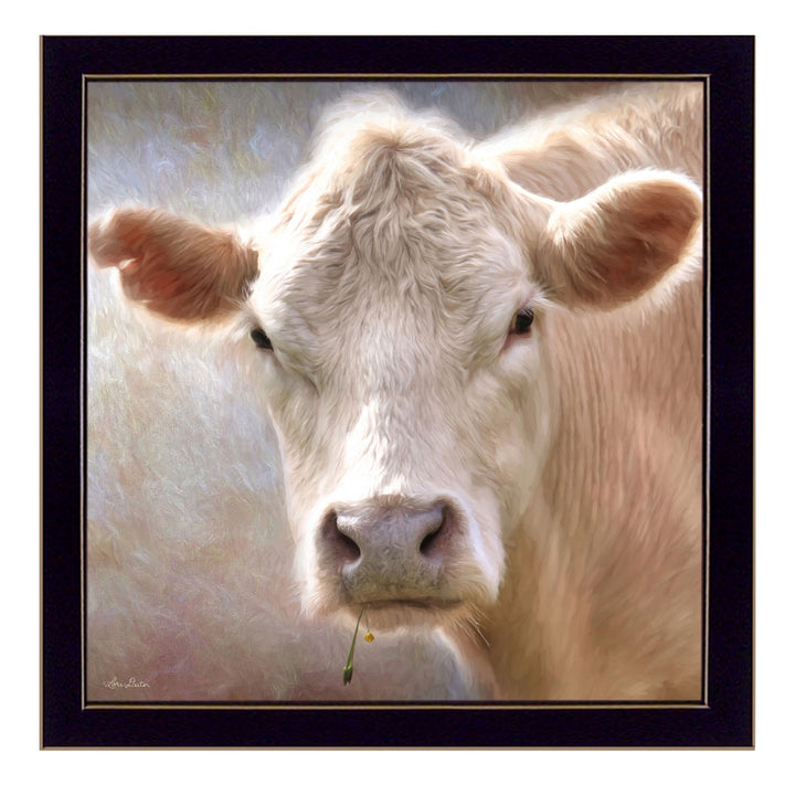 Up Close on the Farm Black Framed Print Wall Art