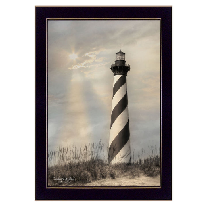 Cape Hatteras Lighthouse 1 Black Framed Print Wall Art