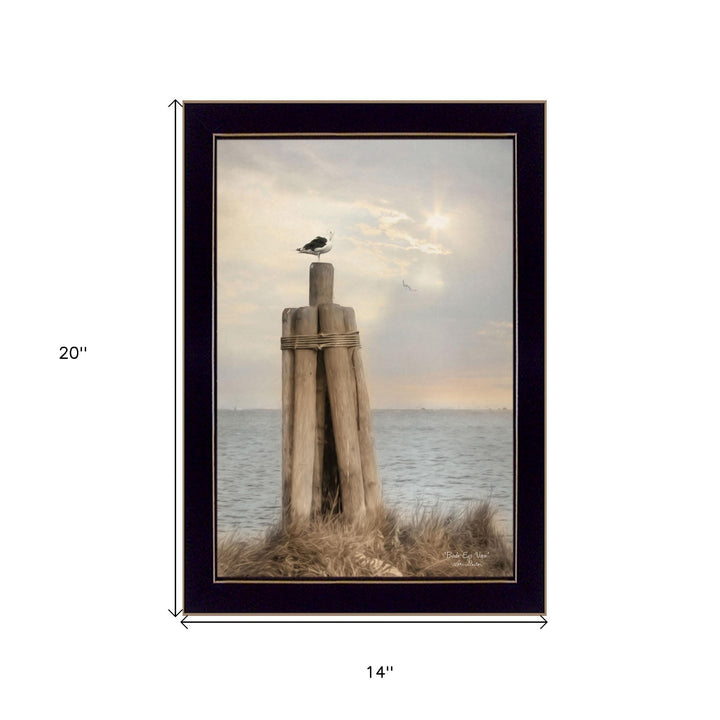 Birds Eye View 1 Black Framed Print Wall Art