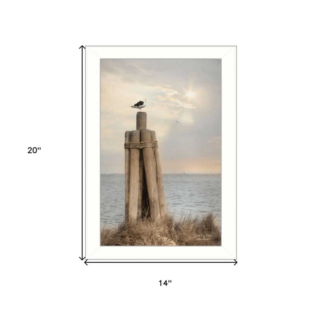 Birds Eye View 2 White Framed Print Wall Art