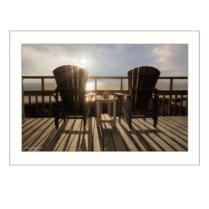 Front Row Seats 3 White Framed Print Wall Art