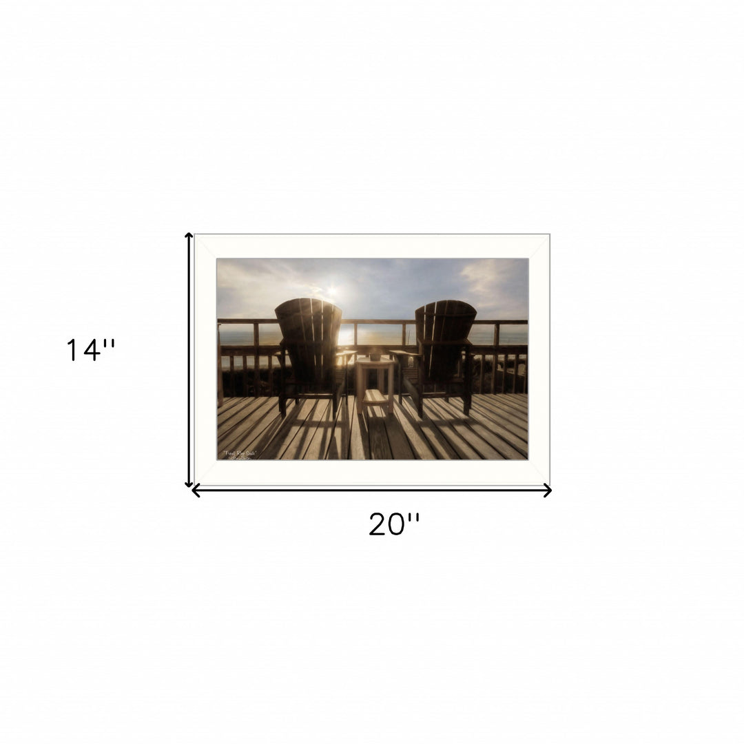 Front Row Seats 3 White Framed Print Wall Art