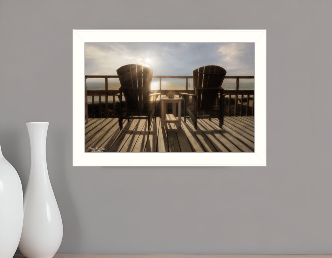 Front Row Seats 3 White Framed Print Wall Art