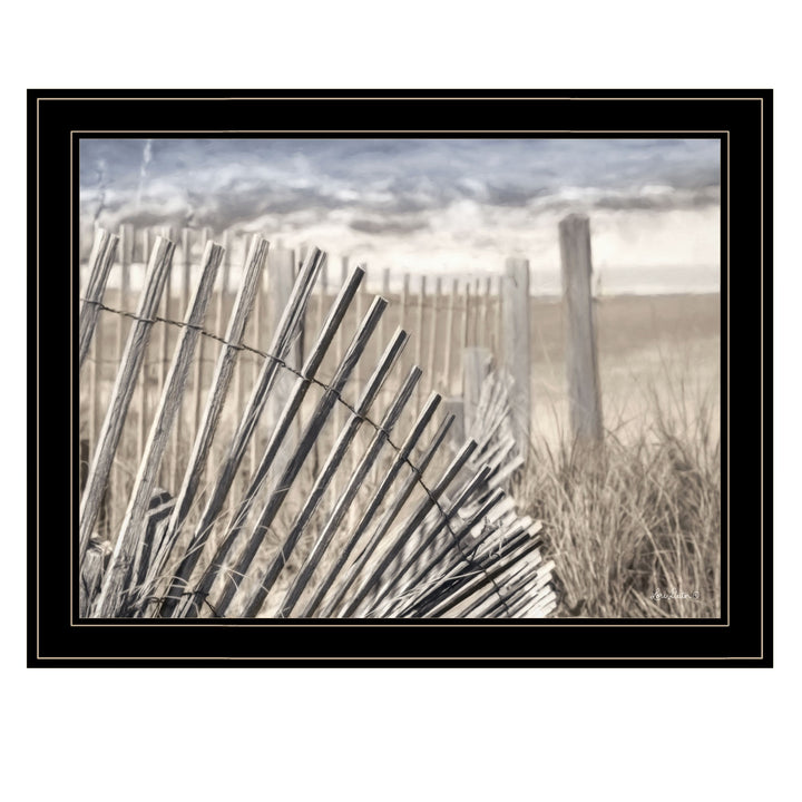 On The Coastline 2 Black Framed Print Wall Art