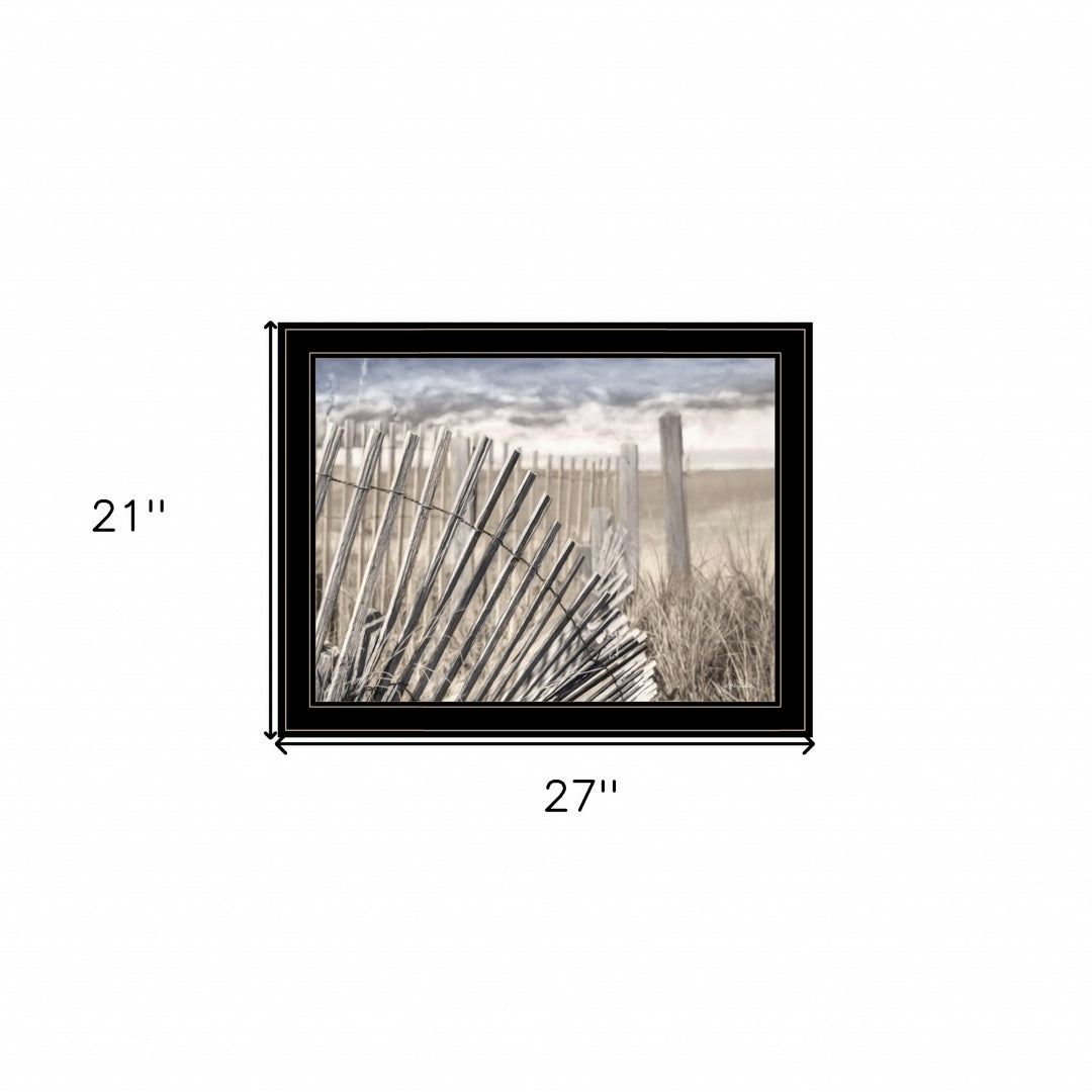 On The Coastline 2 Black Framed Print Wall Art