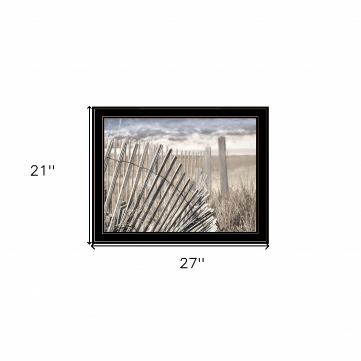 On The Coastline 2 Black Framed Print Wall Art