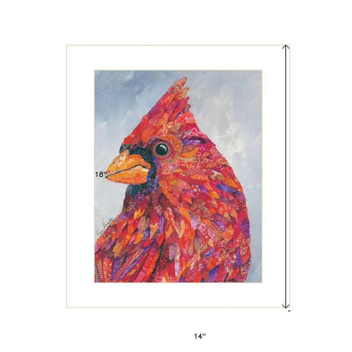 The Messenger 2 White Framed Print Wall Art