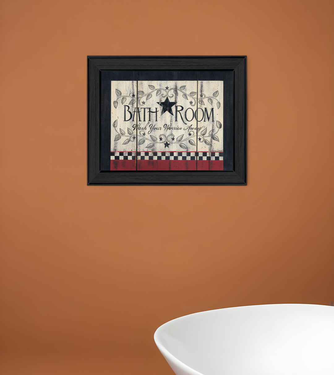 Bathroom 6 Black Framed Print Bathroom Wall Art