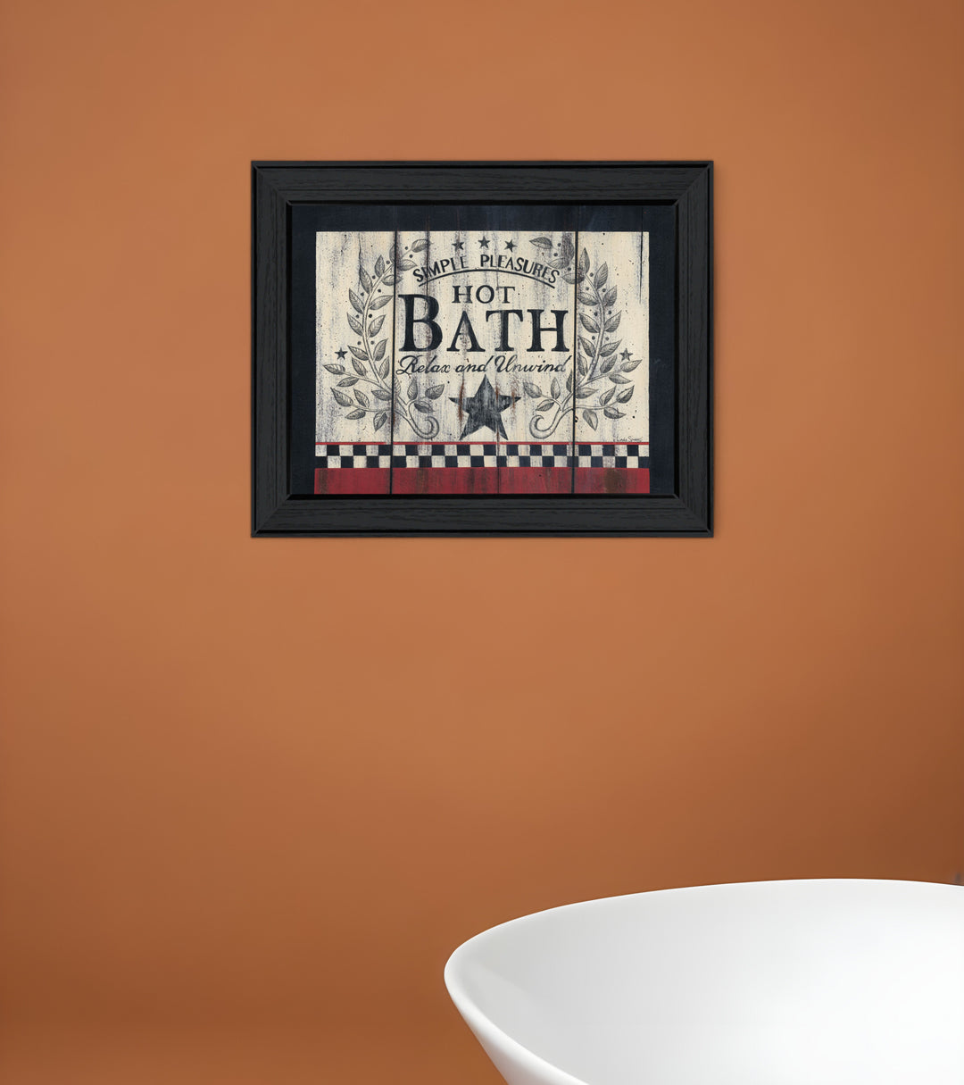 Hot Bath 10 Black Framed Print Bathroom Wall Art