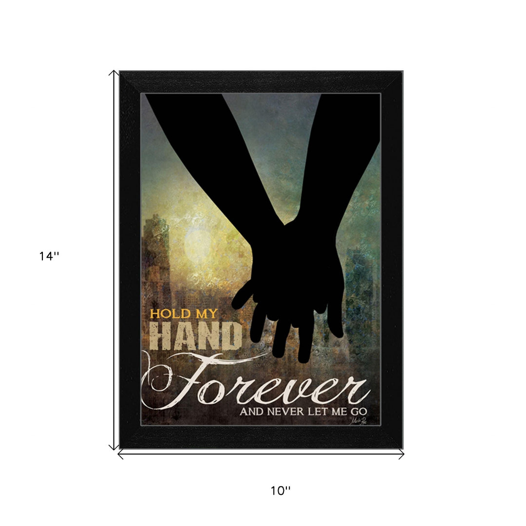 Hold My Hand Forever 1 Black Framed Print Wall Art