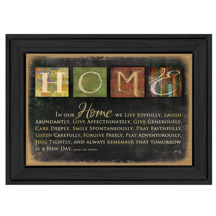 In Our Home 1 Black Framed Print Wall Art