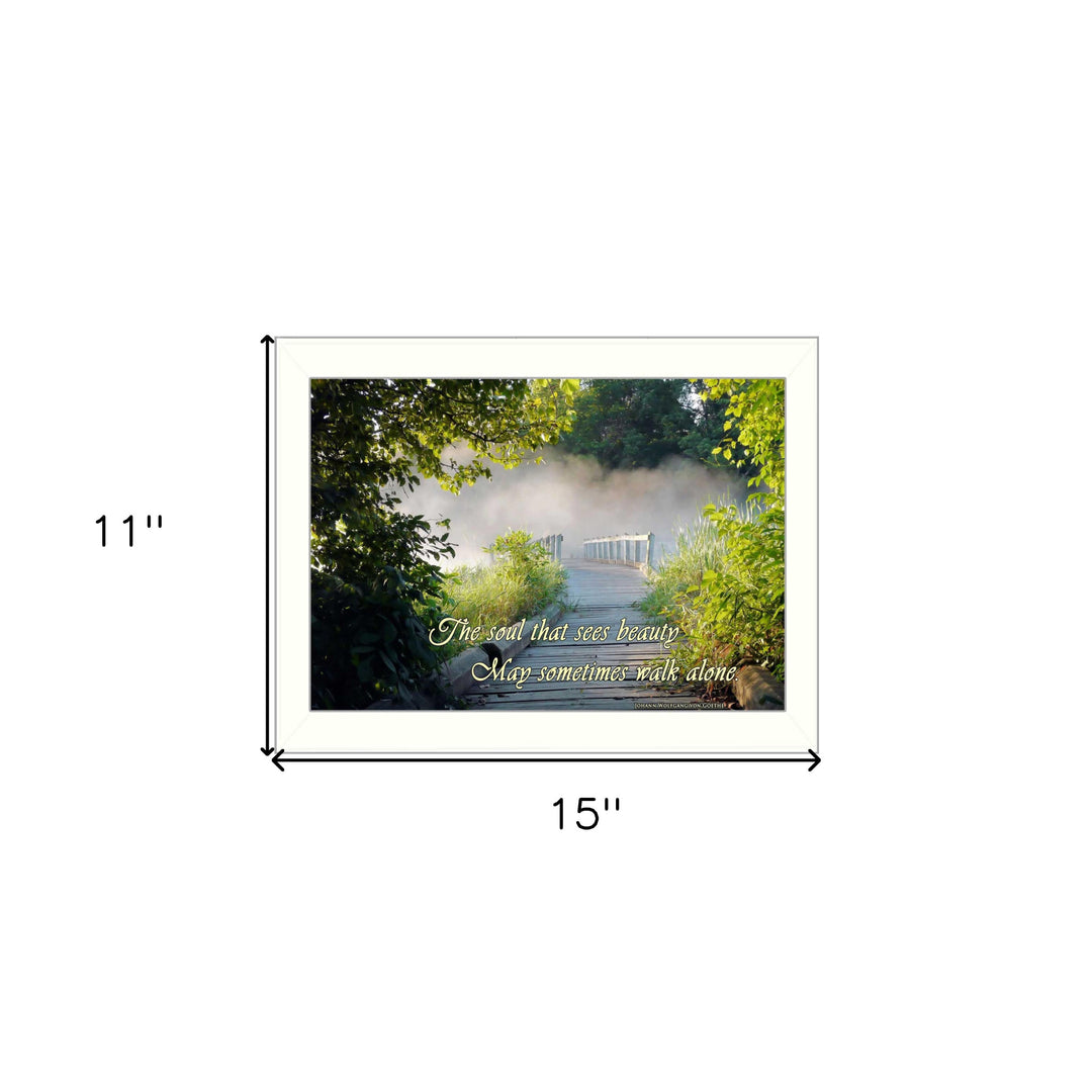 Beauty 2 White Framed Print Wall Art