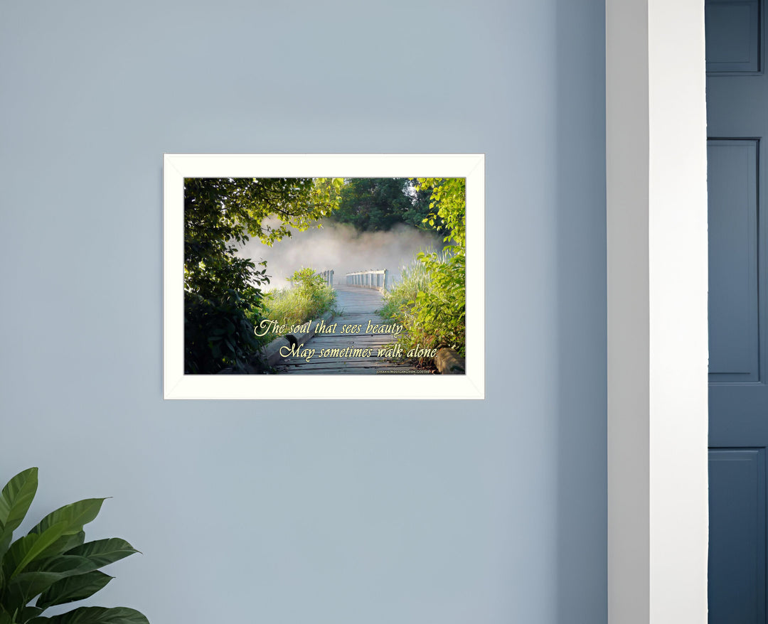 Beauty 2 White Framed Print Wall Art