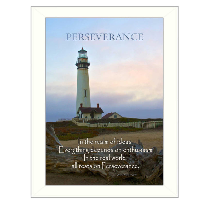 Perseverance 2 White Framed Print Wall Art