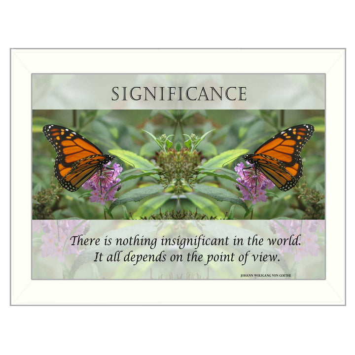 Significance 2 White Framed Print Wall Art