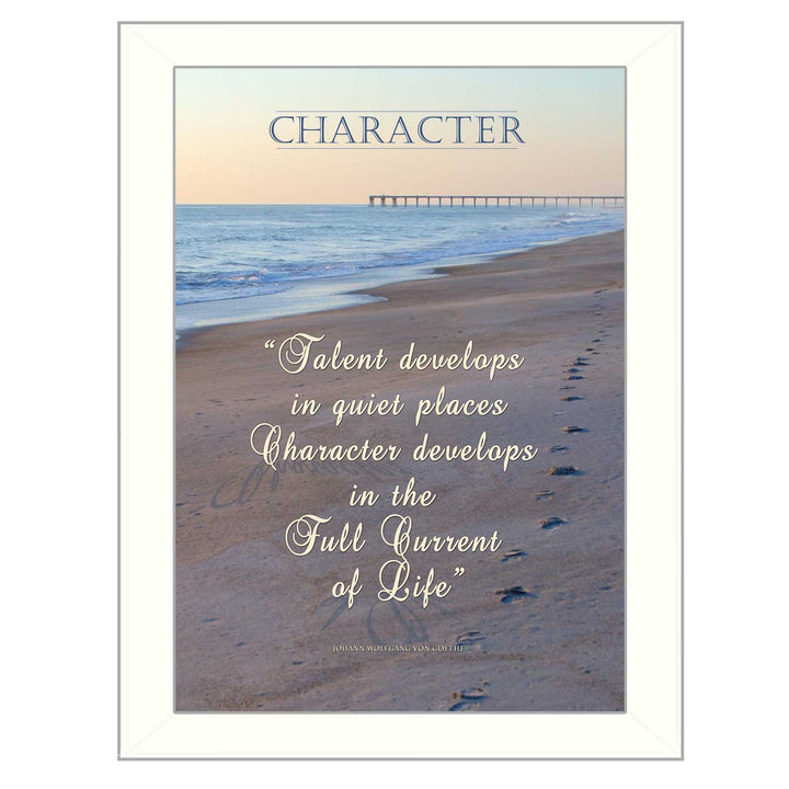 Character 2 White Framed Print Wall Art