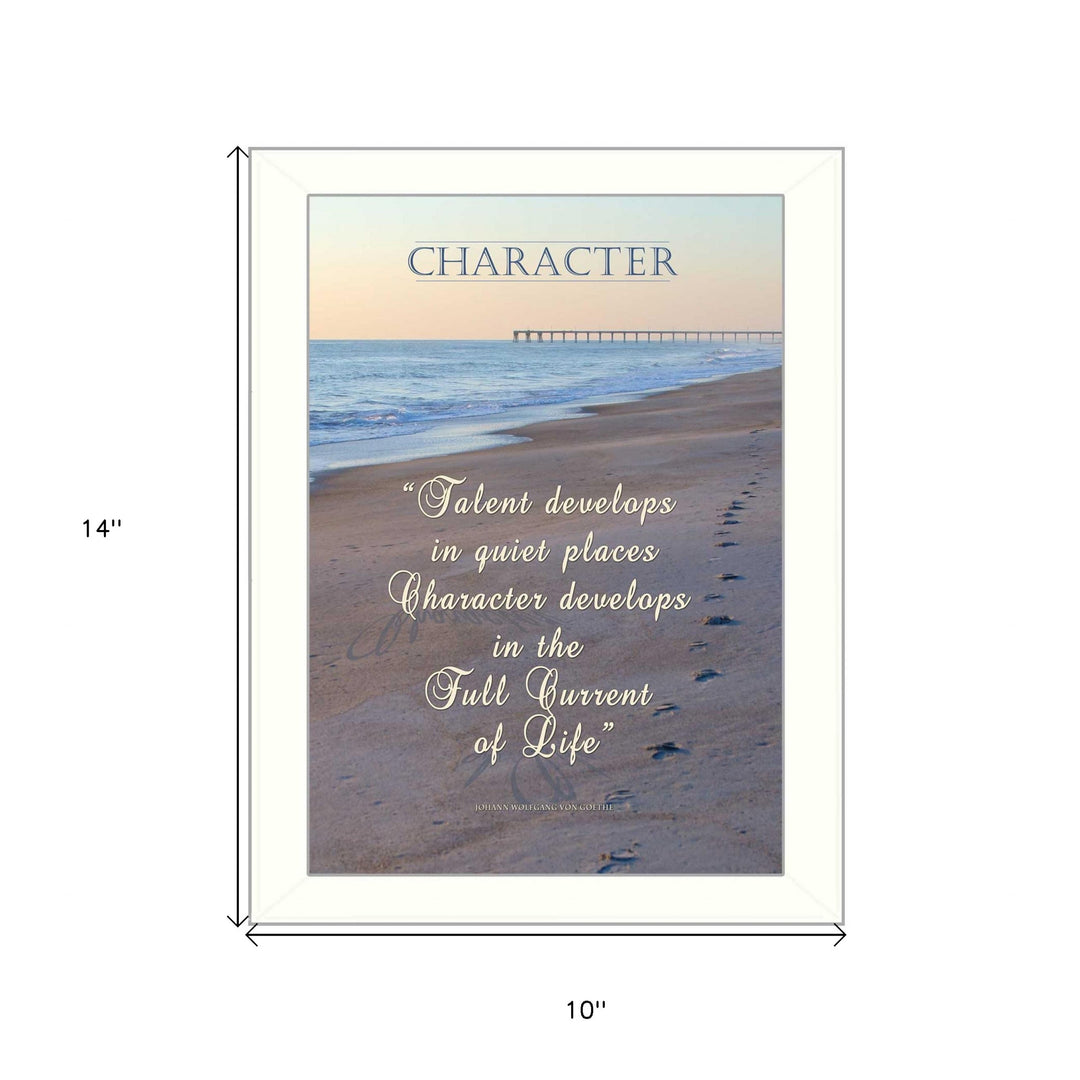 Character 2 White Framed Print Wall Art