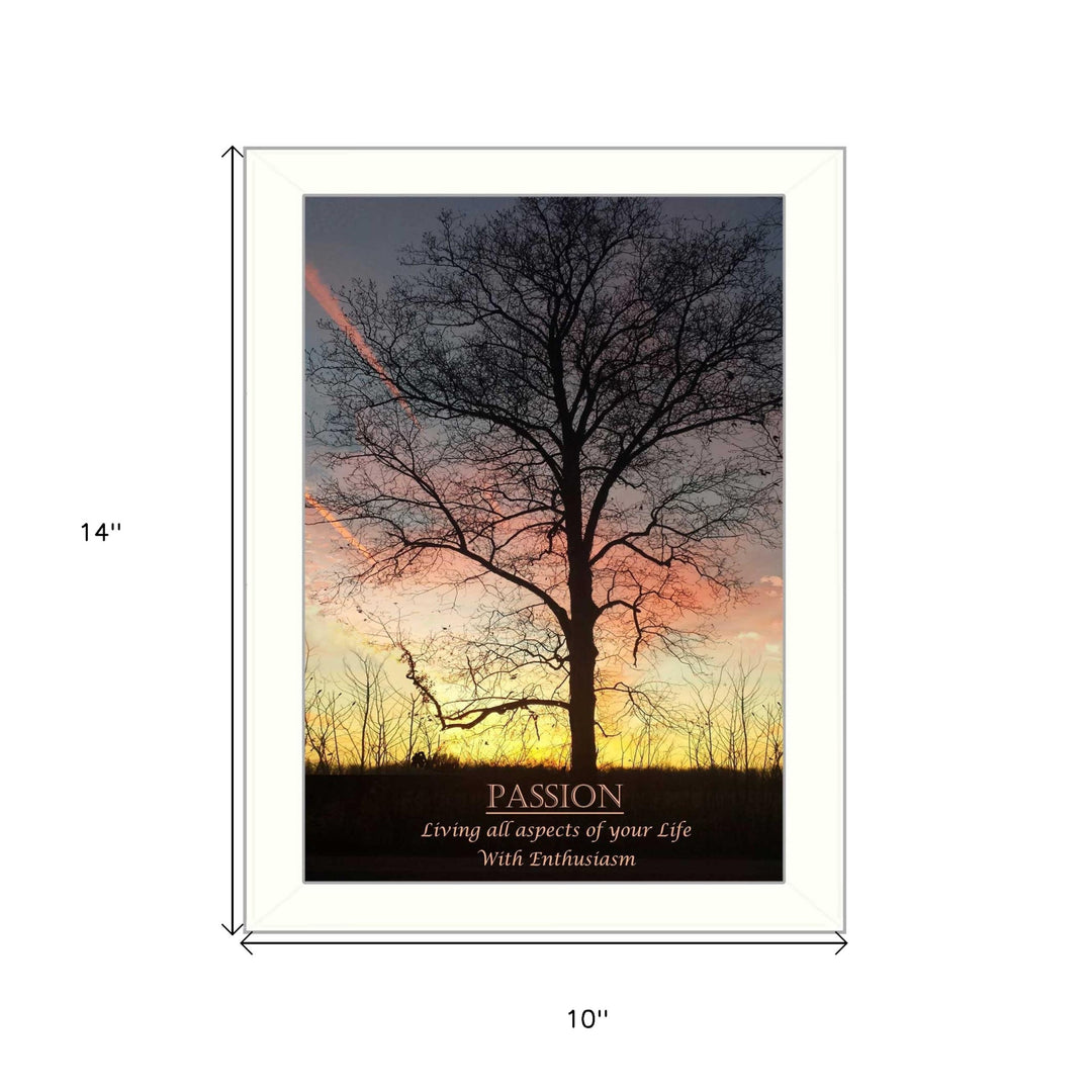 Passion 2 White Framed Print Wall Art